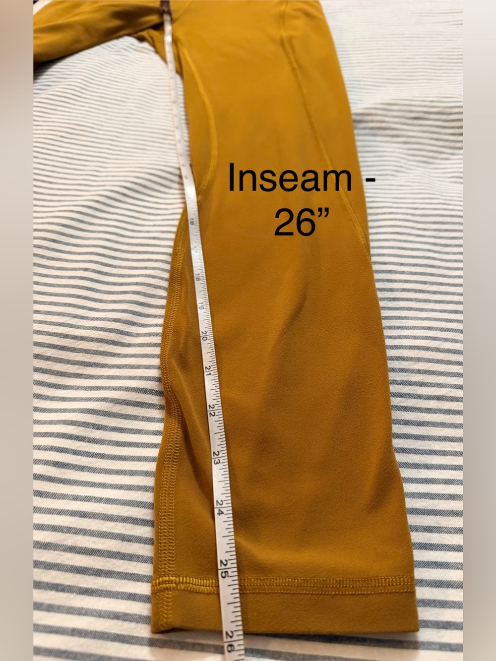Lululemon Align 26” High-Waist Mustard  Leggings 0-2 - Picture 8 of 16